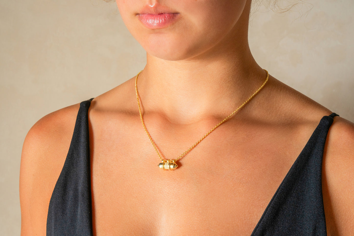 Vidya Gold Bands Necklace