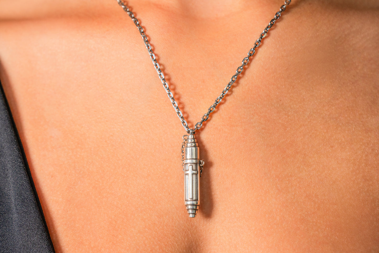 Vertical Cross Necklace