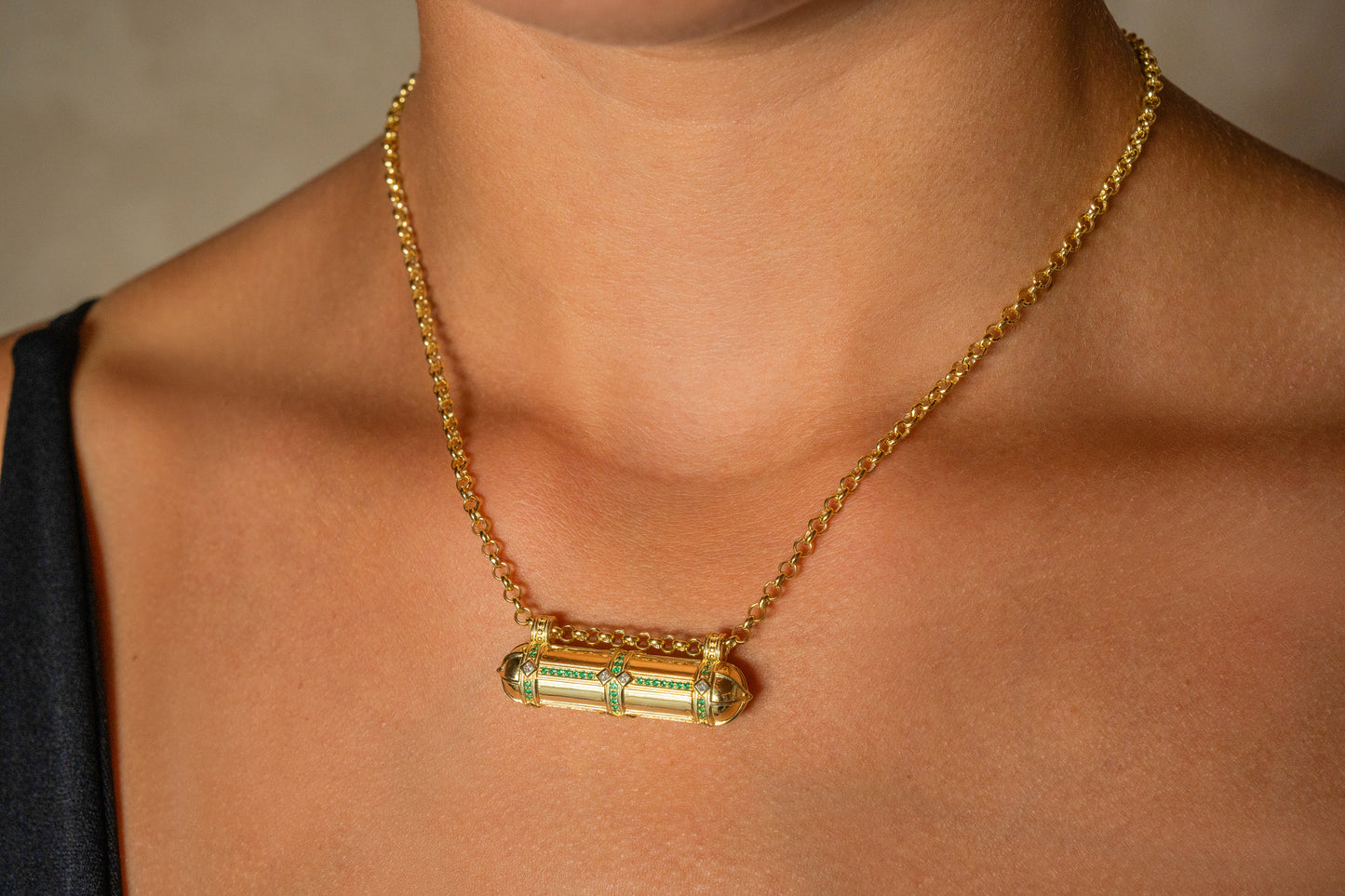 Afghani Tribal Emerald Necklace