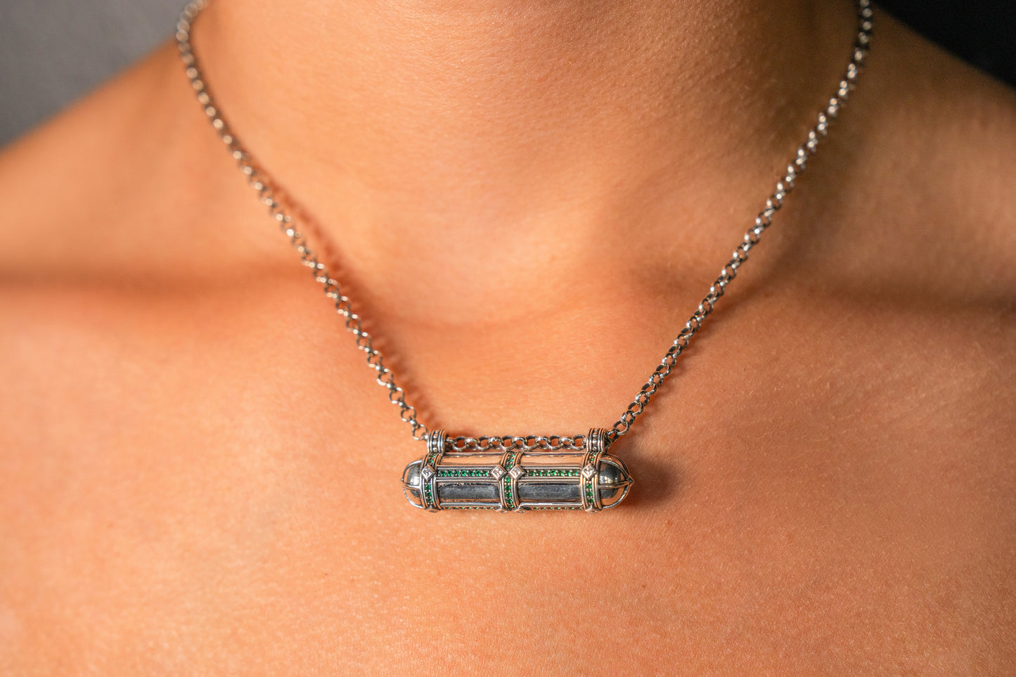 Afghani Tribal Emerald Necklace