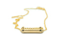 Kerala Pave openable amulet necklace in solid gold, shown closed.