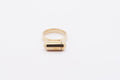 VRAT openable ring amulet in solid gold, shown closed.